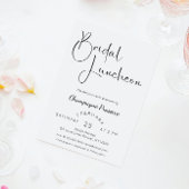 スクリプトモダンブライダルシャワー昼食会 招待状