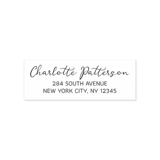 スクリプトモダンプロフェッショナル個人用差出人住所 セルフインキングスタンプ (デザイン)