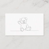 スクリプトモダンベビーシャワーギフトレジストリ エンクロージャーカード (裏面)