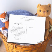 スクリプトモダンベビー4フォトコラージュ ポストカード