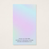 スクリプトモダンホログラフィックイヤリングホルダーカード (裏面)