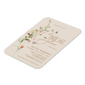 スクリプトモダンボホフラワーガーデンブライダルシャワー マグネット (左側)