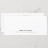 スクリプトモダンミニマル金ゴールドギフト証明書 (正面/裏面)