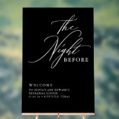 スクリプトモダンリハーサルディナーブラックウェルカム アクリルサイン (ニュートラル)