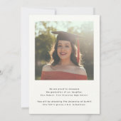 スクリプトモダン卒業アドベンチャーの写真を開始 案内状 (裏面)