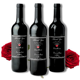 スクリプトモダン名ありがとうござ結婚う ワインラベル