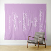 スクリプトモダン名フォトブースパーティー背景 タペストリー (インサイチュ(横))