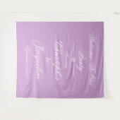 スクリプトモダン名フォトブースパーティー背景 タペストリー (正面(横))