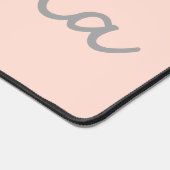 スクリプトモダン名赤面ピンク デスクマット (コーナー)