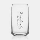 スクリプトモダン名（個人用） ガラス缶 (正面)