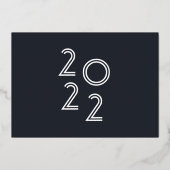 スクリプトモダン大学院発表フォイル・カード 箔招待状 (裏面)