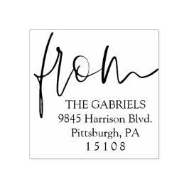 スクリプトモダン差出人住所から ラバースタンプ