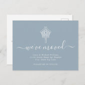 スクリプトモダン引っ越しましたBirdHouse移動 案内ポストカード (正面/裏面)