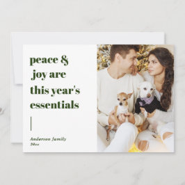 スクリプトモダン引用文平和と喜びの休日の写真 シーズンカード