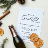 スクリプトモダン感謝パーティー,感謝パーティー 招待状