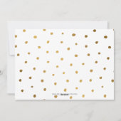 スクリプトモダン手書き金ゴールド写真 シーズンカード (裏面)