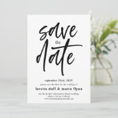 スクリプトモダン日付の保存招待状 招待状 (スタンド正面)