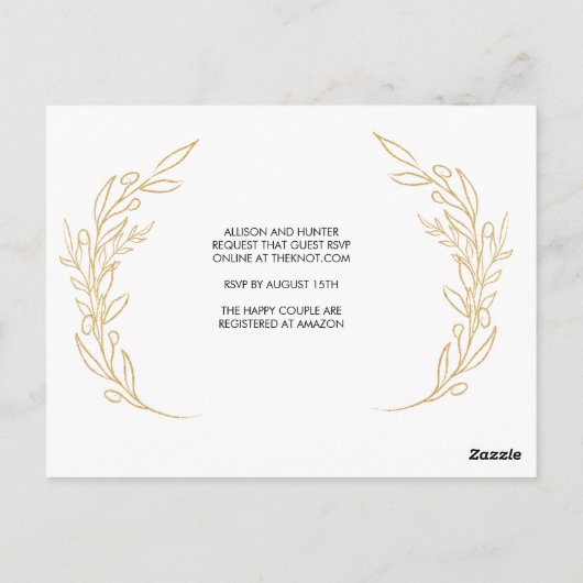 スクリプトモダン日付の保存 ポストカード (裏面)