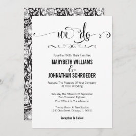 スクリプトモダン結婚式招待状カードを使用 招待状