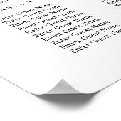 スクリプトモダン編集可能なカラー着座図ポスター ポスター (角)