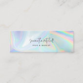 スクリプトモダン美容師美しいサロン所有者 スキニー名刺 (正面)