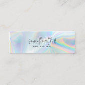 スクリプトモダン虹色サロンメイクアップ スキニー名刺 (正面)