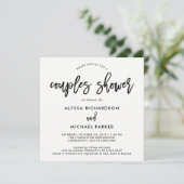 スクリプトモダン | カップルシャワー招待状 招待状 (スタンド正面)