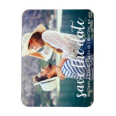 スクリプトモダン |セーブ・ザ・デート案内写真 マグネット (縦)