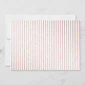 スクリプトモダン |バラ金ゴールド |ホリデーフォトカード 招待状 (裏面)