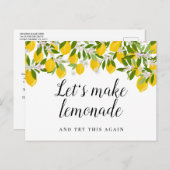 スクリプトモダン・ブライダルシャワーの日付変更表示 ポストカード (正面/裏面)