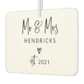 スクリプトモダン |ミセス結婚ズの設立 カーエアーフレッシュナー (左)