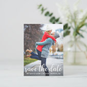 スクリプトモダン |写真の日付を保存 案内ポストカード (スタンド正面)