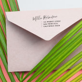 スクリプトモダン |名前をカスタムすると差出人住所 セルフインキングスタンプ