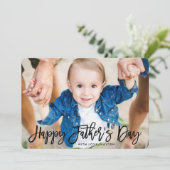 スクリプトモダン |父の日の写真カード カード (スタンド正面)