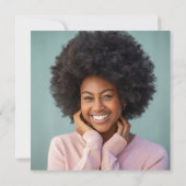 スクリプトモダン | 2024卒業パーティフォトバック 招待状 (裏面)