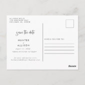 スクリプトモダンPostCardの日付を保存 ポストカード (裏面)