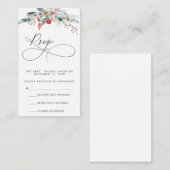 スクリプトモダンRSVPカード エンクロージャーカード (正面/裏面)