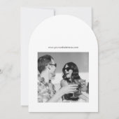スクリプトモダンSave The Date Free Drinks's 結婚 招待状 (裏面)