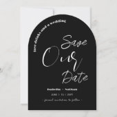 スクリプトモダンSave The Date Free Drinks's 結婚 招待状 (正面)