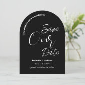 スクリプトモダンSave The Date Free Drinks's 結婚 招待状 (スタンド正面)