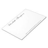 スクリプトモノグラムの ノートパッド (アングル)