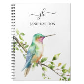 スクリプトモノグラムハミングバード ノートブック (正面)