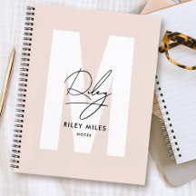 スクリプトモノグラム赤面ピンクモダンシック署名