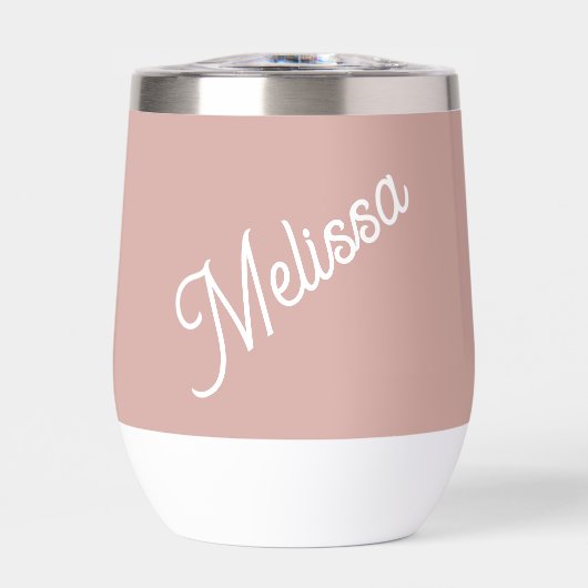 スクリプトモノグラム、赤面ピンク (正面)