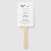 スクリプトラブフォト結婚式 プログラムハンドファン ハンドファン (裏面)