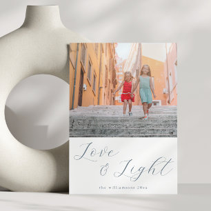 スクリプトラブライトシンプルハヌカー2ブルーフォト シーズンカード