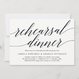 スクリプトリモダンハーサルディナー招待状 招待状