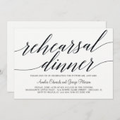 スクリプトリモダンハーサルディナー招待状 招待状 (正面/裏面)