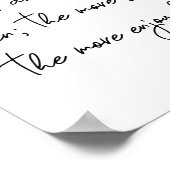 スクリプトレタリングフレンドシップ引用文アート ポスター (角)