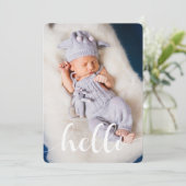 スクリプトレタリングベビーの発生のお知らせ 案内状 (スタンド正面)